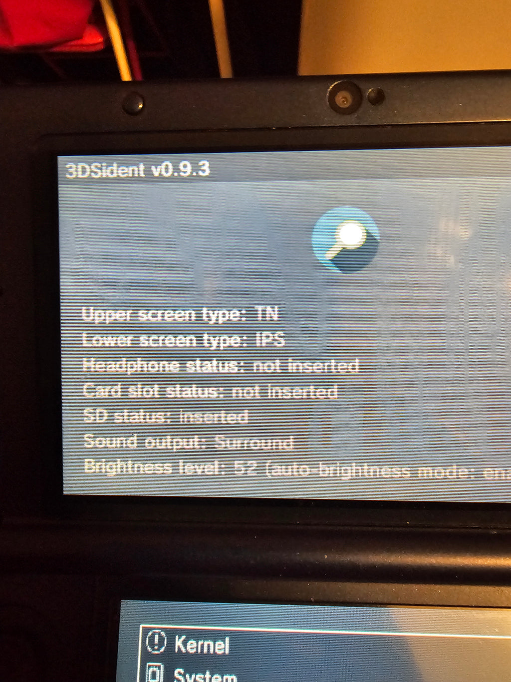 New galaxy 3ds xl modded with games