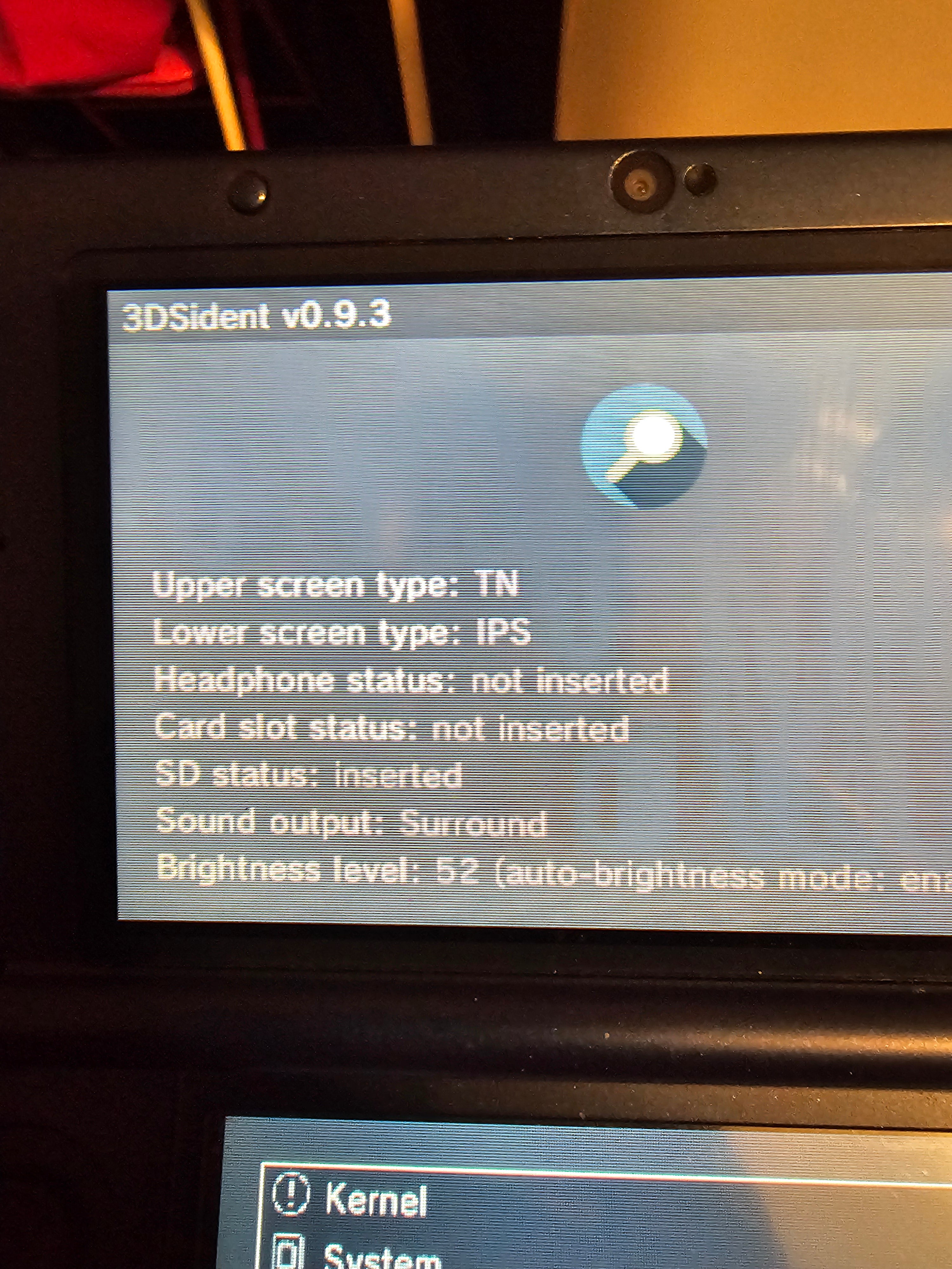 New galaxy 3ds xl modded with games